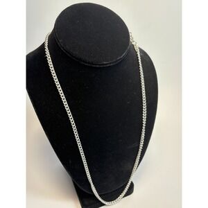 Necklace Long Silver Tone Chain 24 inch Sarah Coventry Signed